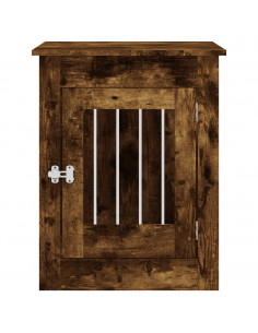 Gabbia Cani da Arredamento Rovere Fumo 55x80x68cm Multistrato 2