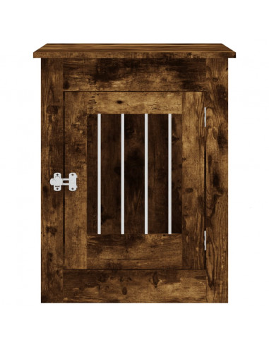Gabbia Cani da Arredamento Rovere Fumo 55x80x68cm Multistrato