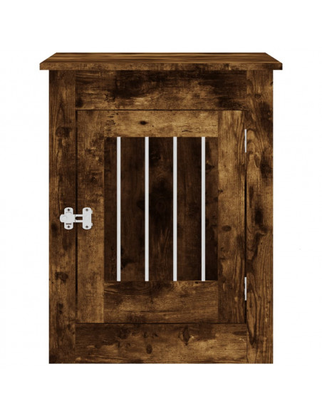 Gabbia Cani da Arredamento Rovere Fumo 55x80x68cm Multistrato