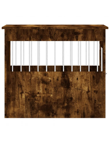 Gabbia Cani da Arredamento Rovere Fumo 55x80x68cm Multistrato