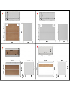 Set Armadi da Cucina 11 pz Bianco in Truciolato
