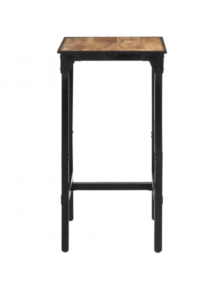 Set Bar 3pz Legno Massello Mango Grezzo e Metallo