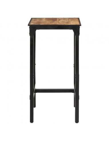 Set Bar 3pz Legno Massello Mango Grezzo e Metallo