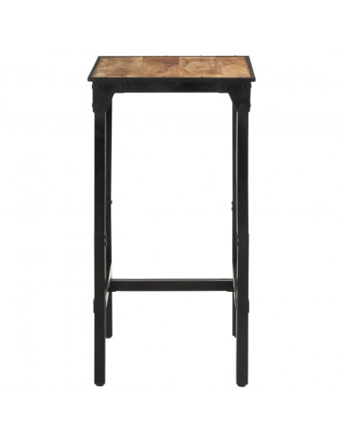 Set Bar 3pz Legno Massello Mango Grezzo e Metallo