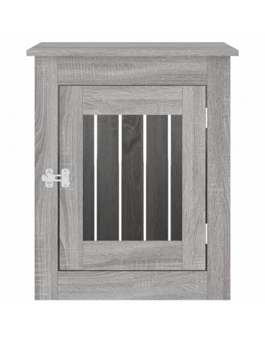 Gabbia Cani da Arredamento Grigio Sonoma 55x75x65cm Multistrato