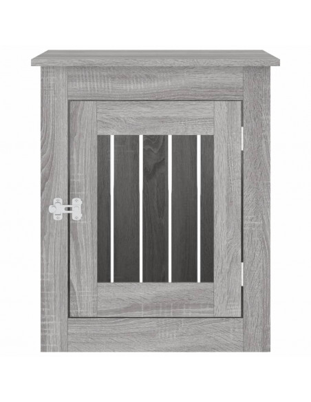 Gabbia Cani da Arredamento Grigio Sonoma 55x75x65cm Multistrato
