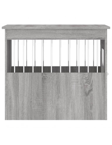 Gabbia Cani da Arredamento Grigio Sonoma 55x75x65cm Multistrato