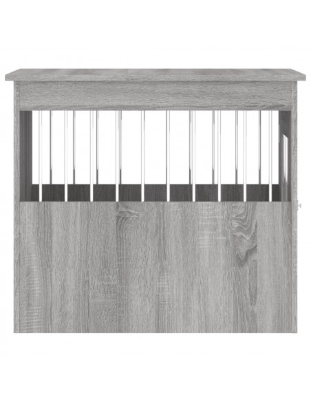 Gabbia Cani da Arredamento Grigio Sonoma 55x75x65cm Multistrato