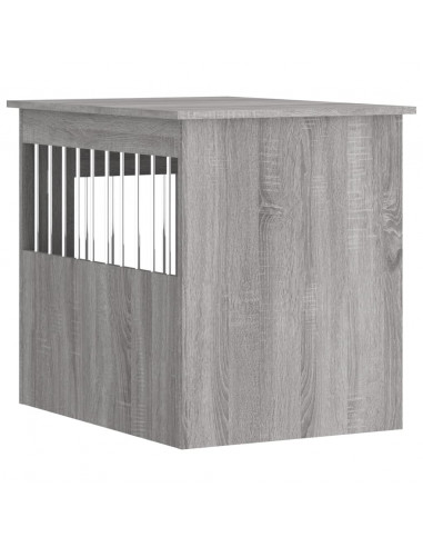 Gabbia Cani da Arredamento Grigio Sonoma 55x75x65cm Multistrato