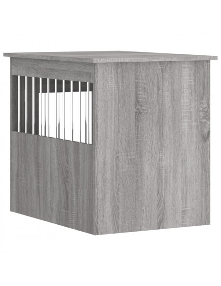 Gabbia Cani da Arredamento Grigio Sonoma 55x75x65cm Multistrato