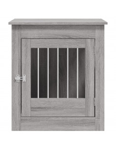 Gabbia Cani Arredamento Grigio Sonoma 64,5x80x71cm Multistrato 2