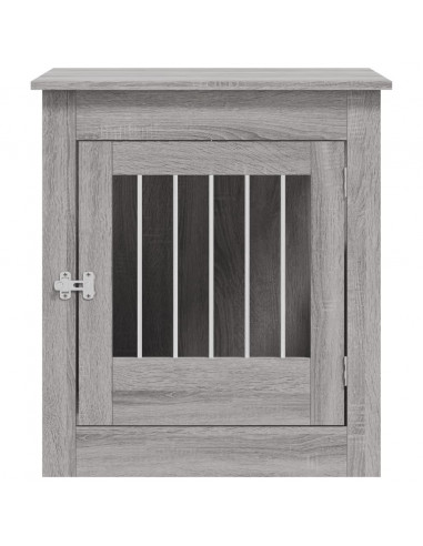 Gabbia Cani Arredamento Grigio Sonoma 64,5x80x71cm Multistrato