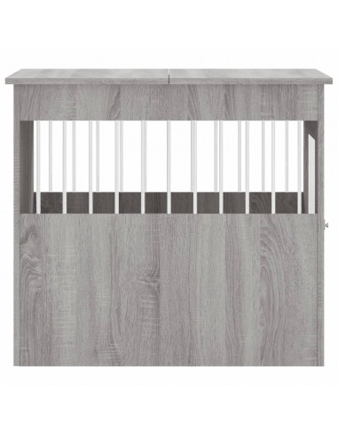 Gabbia Cani Arredamento Grigio Sonoma 64,5x80x71cm Multistrato