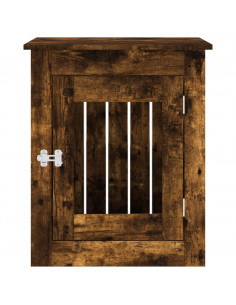 Gabbia Cani da Arredamento Rovere Fumo 55x75x65cm Multistrato 2