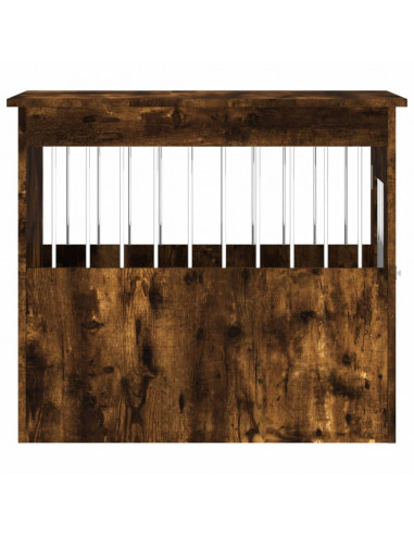Gabbia Cani da Arredamento Rovere Fumo 55x75x65cm Multistrato