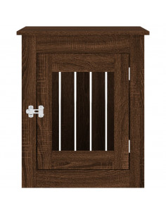 Gabbia Cani Arredamento Rovere Marrone 55x75x65cm Multistrato 2