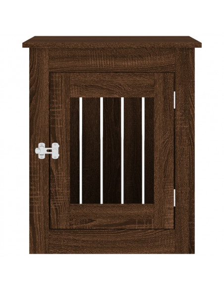 Gabbia Cani Arredamento Rovere Marrone 55x75x65cm Multistrato