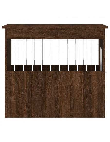 Gabbia Cani Arredamento Rovere Marrone 55x75x65cm Multistrato