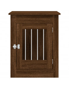Gabbia Cani Arredamento Rovere Marrone 55x80x68cm Multistrato 2
