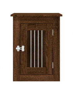 Gabbia Cani Arredamento Rovere Marrone 45x62x59cm Multistrato 2