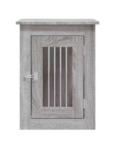 Gabbia Cani da Arredamento Grigio Sonoma 45x62x59cm Multistrato