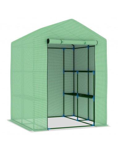 Serra con Ripiani in Acciaio 143x143x195 cm