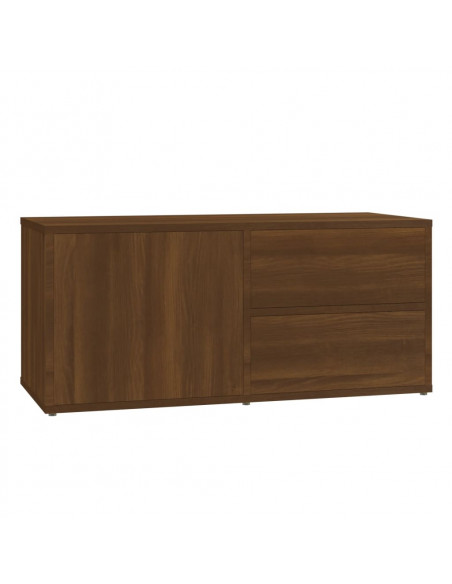Mobile Porta TV Rovere Marrone 80x34x36 cm in Legno Multistrato