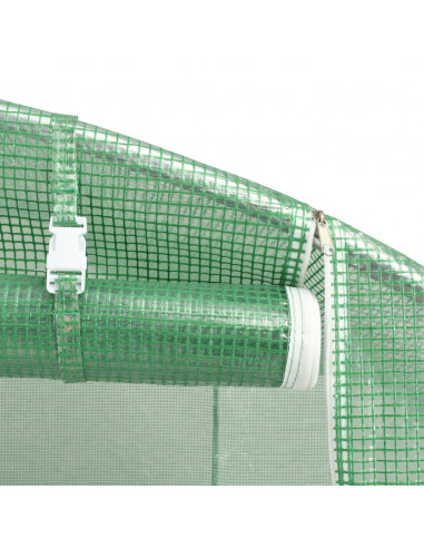 Serra con Telaio in Acciaio Verde 6 m² 3x2x2 m