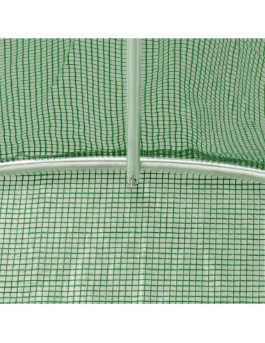 Serra con Telaio in Acciaio Verde 40 m² 10x4x2 m