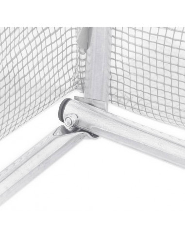 Serra con Telaio in Acciaio Bianco 16 m² 4x4x2 m