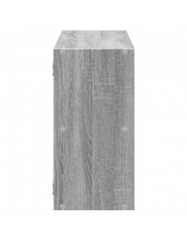Scaffale a Muro Grigio Sonoma 100x25x50 cm in Legno Multistrato