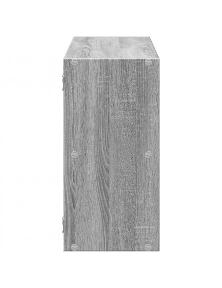 Scaffale a Muro Grigio Sonoma 100x25x50 cm in Legno Multistrato