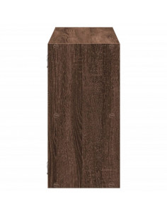 Scaffale a Parete Rovere Marrone 100x25x50 cm in Truciolato