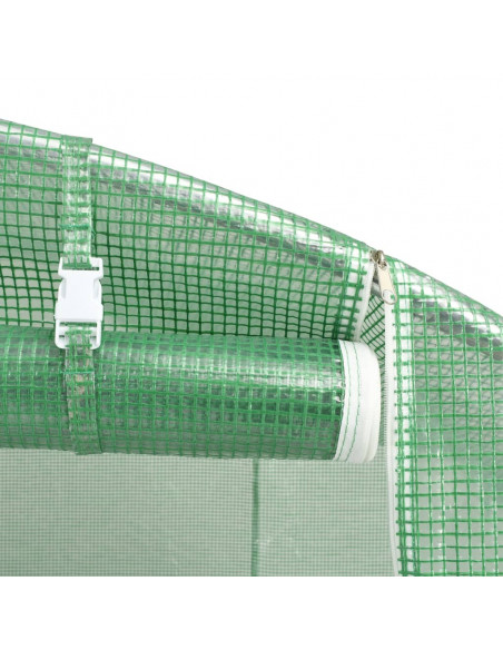 Serra con Telaio in Acciaio Verde 56 m² 14x4x2 m