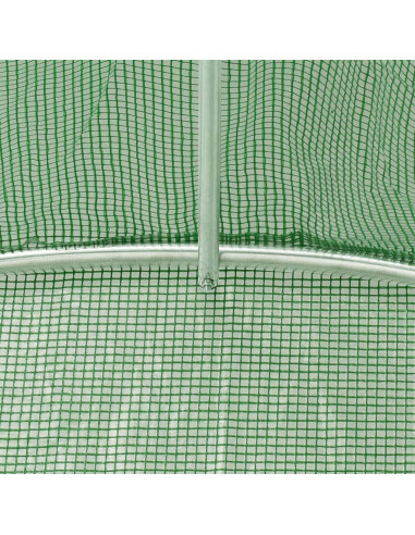 Serra con Telaio in Acciaio Verde 12 m² 4x3x2 m