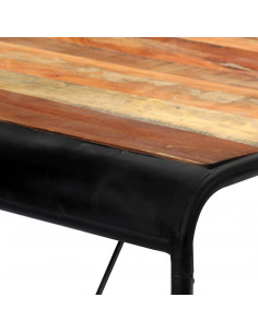 Tavolo da Pranzo 180x90x76 cm in Legno Massello di Recupero 2