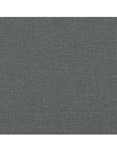 Set Divani 4 pz con Poggiapiedi e Cuscini Grigio Scuro Tessuto