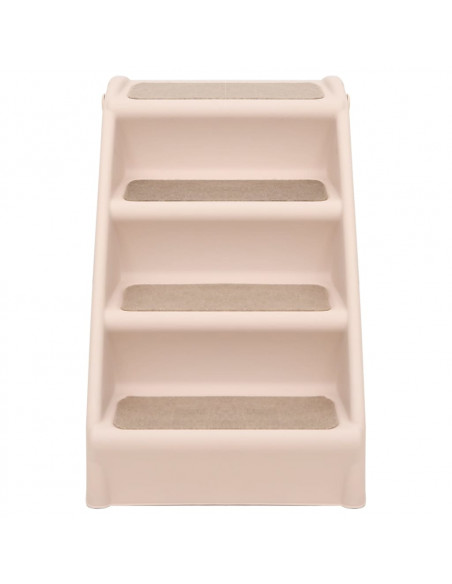 Scala Pieghevole per Cani Crema 62x40x49,5 cm