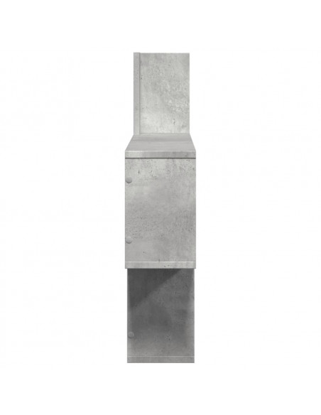 Scaffale a Muro Grigio Cemento 100x15x70 cm in Truciolato