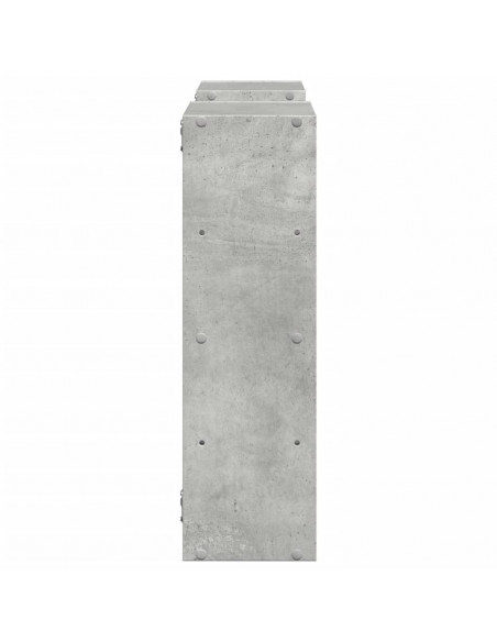 Scaffale a Muro Grigio Cemento 96x18x60 cm in Truciolato