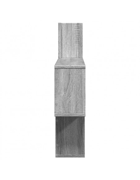 Scaffale a Muro Grigio Sonoma 100x15x70 cm in Truciolato