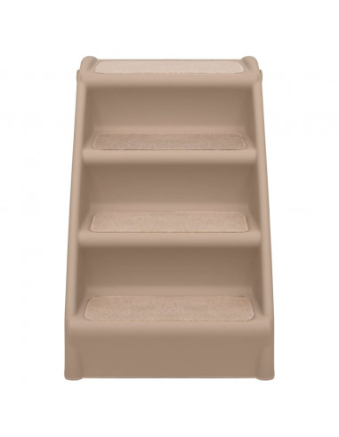 Scala Pieghevole per Cani Marrone 62x40x49,5 cm