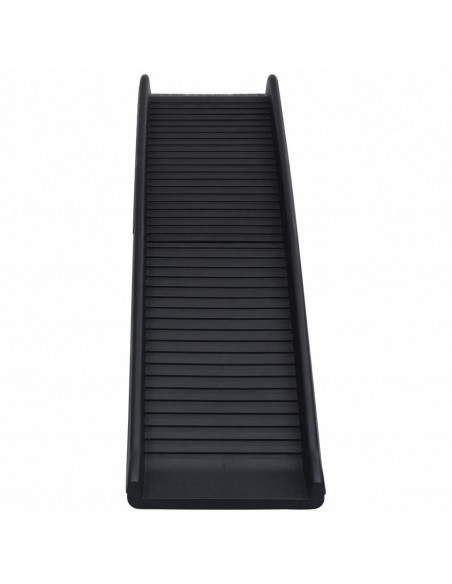 Rampa per Cani Pieghevole Nera 155,5x40x15,5 cm
