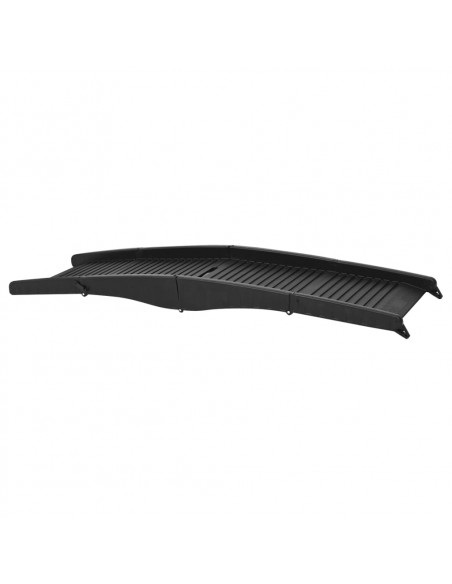 Rampa per Cani Pieghevole Nera 153x40x12,5 cm in Plastica