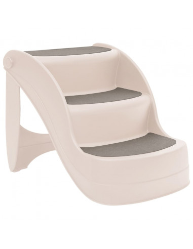 Scala per Cani Pieghevole con 3 Gradini 50x38x38 cm in Plastica