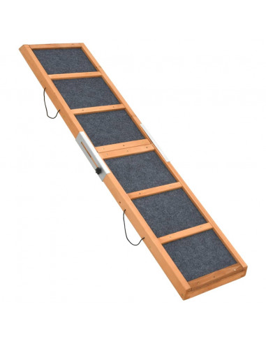 Rampa per Cani Verde 120x30 cm in Legno Massello di Abete