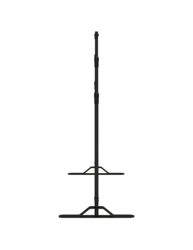 Supporti per Fondali 2 pz Neri 305x243 cm in Acciaio