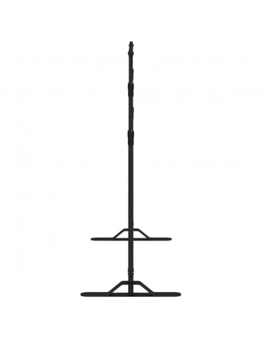 Supporti per Fondali 2 pz Neri 254x243 cm in Acciaio