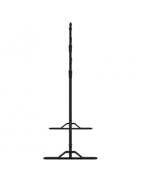Supporti per Fondali 2 pz Neri 254x243 cm in Acciaio