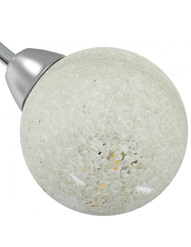 Lampada Soffitto con Paralumi Tondi in Vetro per 5 Luci LED G9